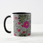 William Morris Marigold, grau / grau und Fuchsia Tasse (Links)