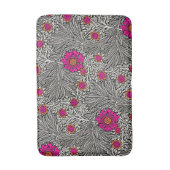 William Morris Marigold, grau / grau und weiß Badematte (Vorderseite Vertikal)