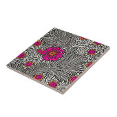 William Morris Marigold, grau / grau und weiß Fliese (Seite)