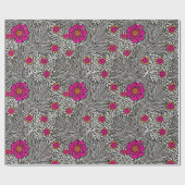 William Morris Marigold, grau / grau und weiß Geschenkpapier (Flach)