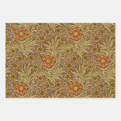 William Morris Marigold, Green, Brown & Gray Geschenkpapier Set (Vorderseite 2)