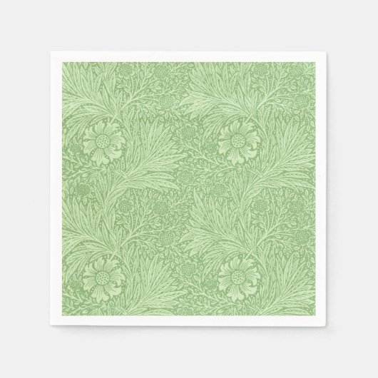 William Morris Marigold (Grün) Muster Serviette (Vorderseite)