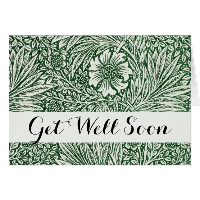 William morris marigold grüne Blume (Vorderseite (Horizontal))