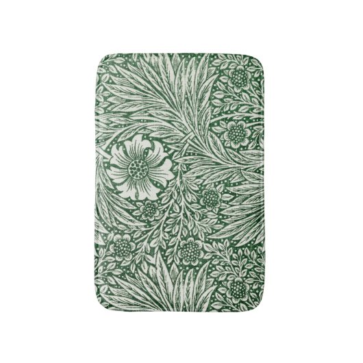 William morris marigold grüne Blume Badematte (Vorderseite Vertikal)