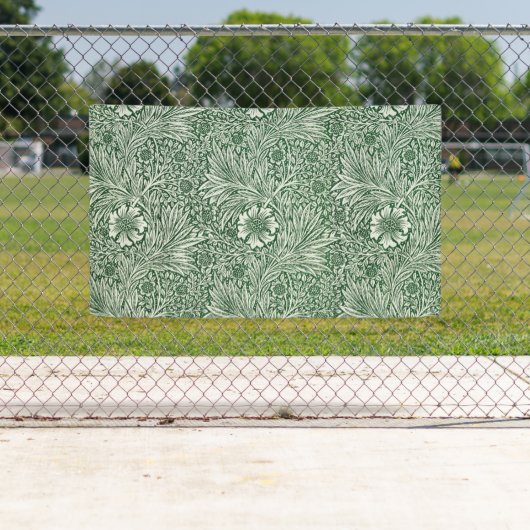 William morris marigold grüne Blume Banner (Insitu)