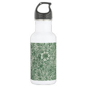 William morris marigold grüne Blume Edelstahlflasche (Vorderseite)