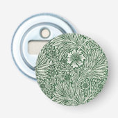 William morris marigold grüne Blume Flaschenöffner (Vorderseite)