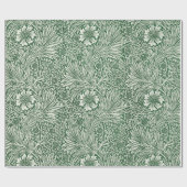 William morris marigold grüne Blume Geschenkpapier (Flach)