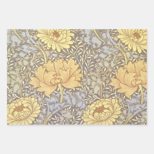 William morris marigold grüne Blume Geschenkpapier Set (Vorderseite 3)