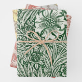 William morris marigold grüne Blume Geschenkpapier Set (Beispiel)