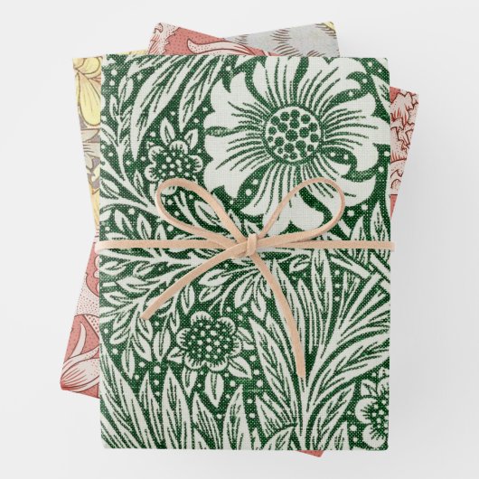 William morris marigold grüne Blume Geschenkpapier Set (Beispiel)