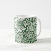 William morris marigold grüne Blume Kaffeetasse (VorderseiteRechts)
