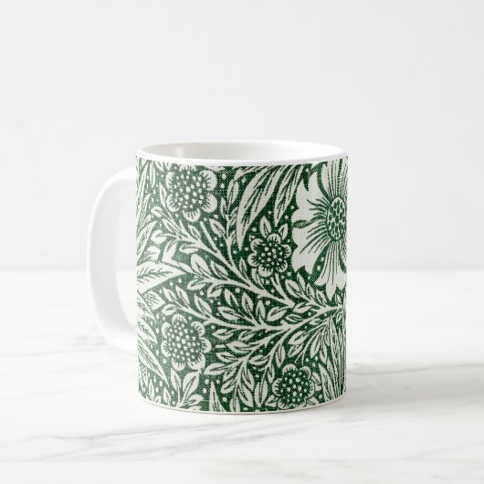 William morris marigold grüne Blume Kaffeetasse (Vorderseite Links)