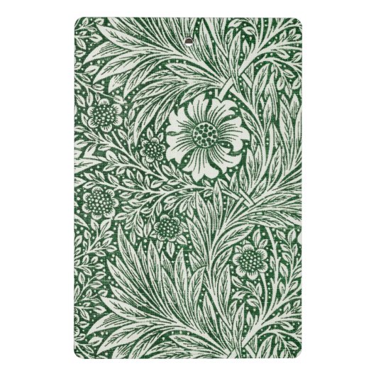 William morris marigold grüne Blume Mini Klemmbrett (Rückseite)