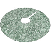 William morris marigold grüne Blume Polyester Weihnachtsbaumdecke (Schrägansicht)