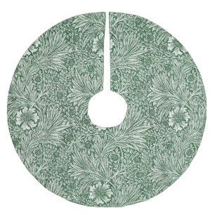 William morris marigold grüne Blume Polyester Weihnachtsbaumdecke