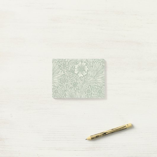 William morris marigold grüne Blume Post-it Klebezettel (Auf Schreibtisch)