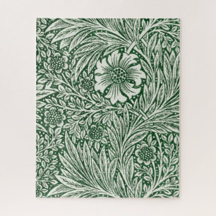 William morris marigold grüne Blume Puzzle