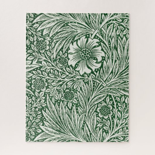 William morris marigold grüne Blume Puzzle (Vertikal)