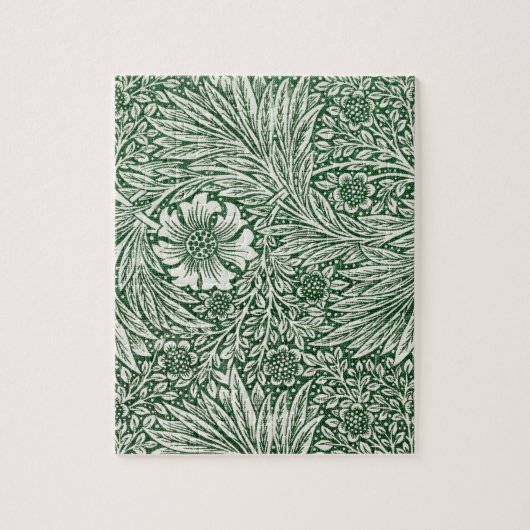William morris marigold grüne Blume Puzzle (Vertikal)