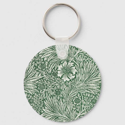 William morris marigold grüne Blume Schlüsselanhänger (Vorderseite)