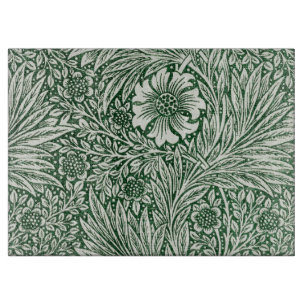 William morris marigold grüne Blume Schneidebrett