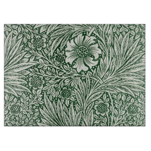 William morris marigold grüne Blume Schneidebrett (Vorderseite)