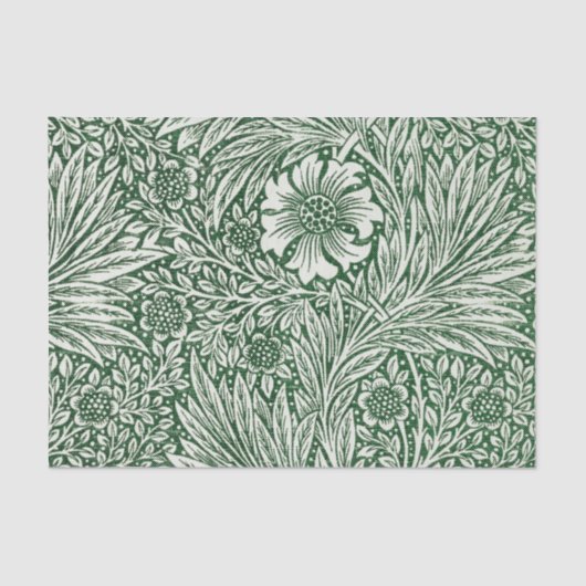 William morris marigold grüne Blume Seidenpapier (Vorderseite)