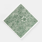 William morris marigold grüne Blume Serviette (Ecke)