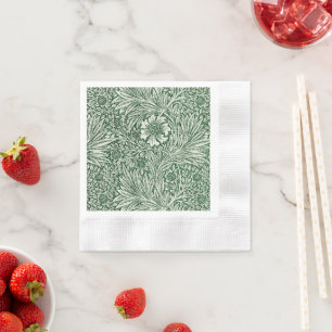 William morris marigold grüne Blume Serviette
