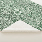 William morris marigold grüne Blume Sherpadecke (3/4)