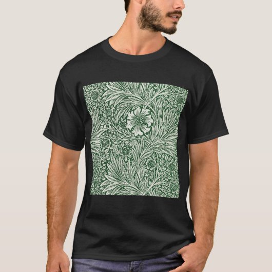William morris marigold grüne Blume T-Shirt (Vorderseite)