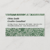 William morris marigold grüne Blume Visitenkarte (Vorderseite)