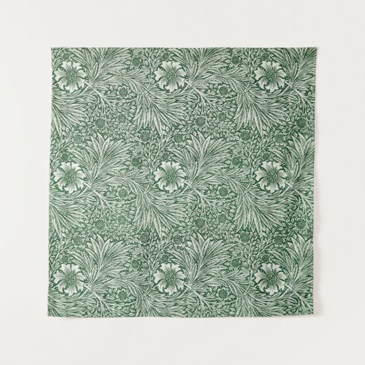 William morris marigold grüne Blume Wandteppich (Vorderseite (Horizontal))