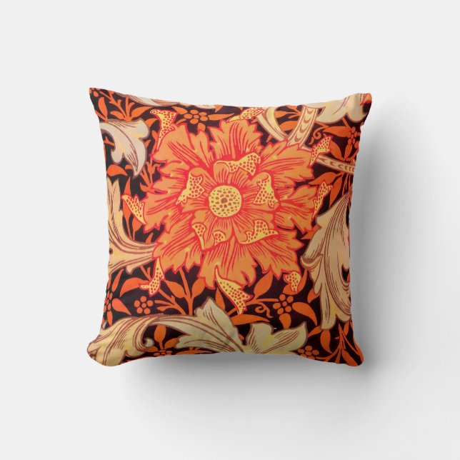 William Morris Marigold Vintag Floral Kissen (Vorderseite)