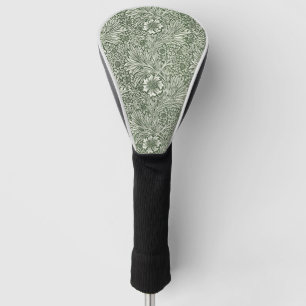 William Morris Marigold Vintage Grün Floral Golf Headcover