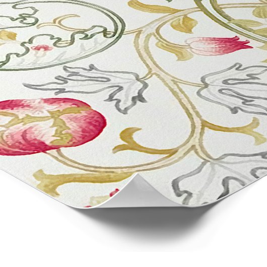 William Morris - Mary Isabel Stidery Design Poster (Ecke)