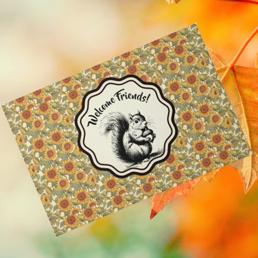 William Morris maßgeschneiderte Sonnenblumen und E Fußmatte