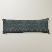 William Morris Medway, Blau und Weiß Seitenschläferkissen (Rückseite)