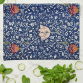 William Morris Medway Blaue Blüten Geschirrtuch (Gefaltet)