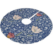 William Morris Medway Blaue Blüten Polyester Weihnachtsbaumdecke (Schrägansicht)