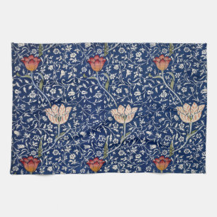 William Morris Medway Blaue Tulpe Florale Kunst Geschirrtuch