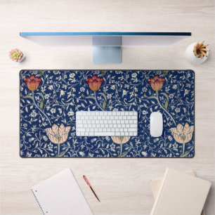 William Morris Medway Blaue Tulpe Florale Kunst Schreibtischunterlage