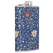 William Morris Medway Blaues Blumenmuster Flachmann (Rechts)
