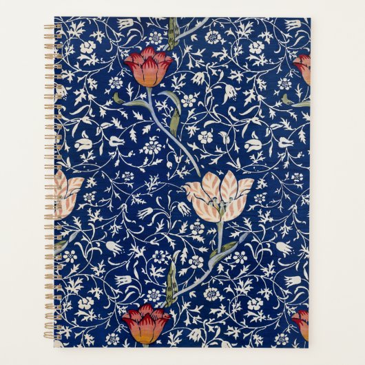William Morris Medway Blaues Blumenmuster Planer (Vorderseite)