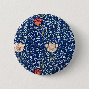 William Morris Medway Blue Floral Button