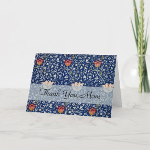 William Morris Medway Blue Floral Dankeskarte