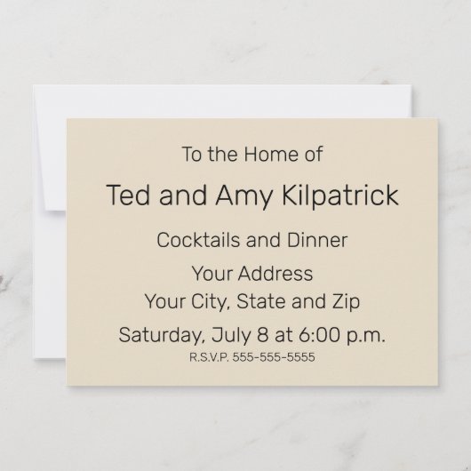 William Morris Medway Blue Floral Einladung (Rückseite)