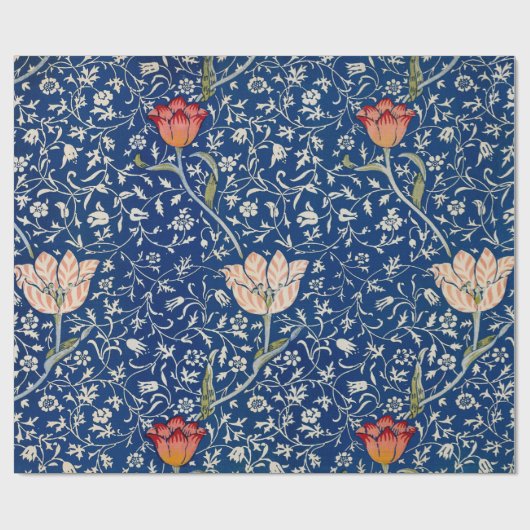 William Morris Medway Blue Floral Geschenkpapier (Flach)