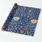 William Morris Medway Blue Floral Geschenkpapier (Ungerollt)